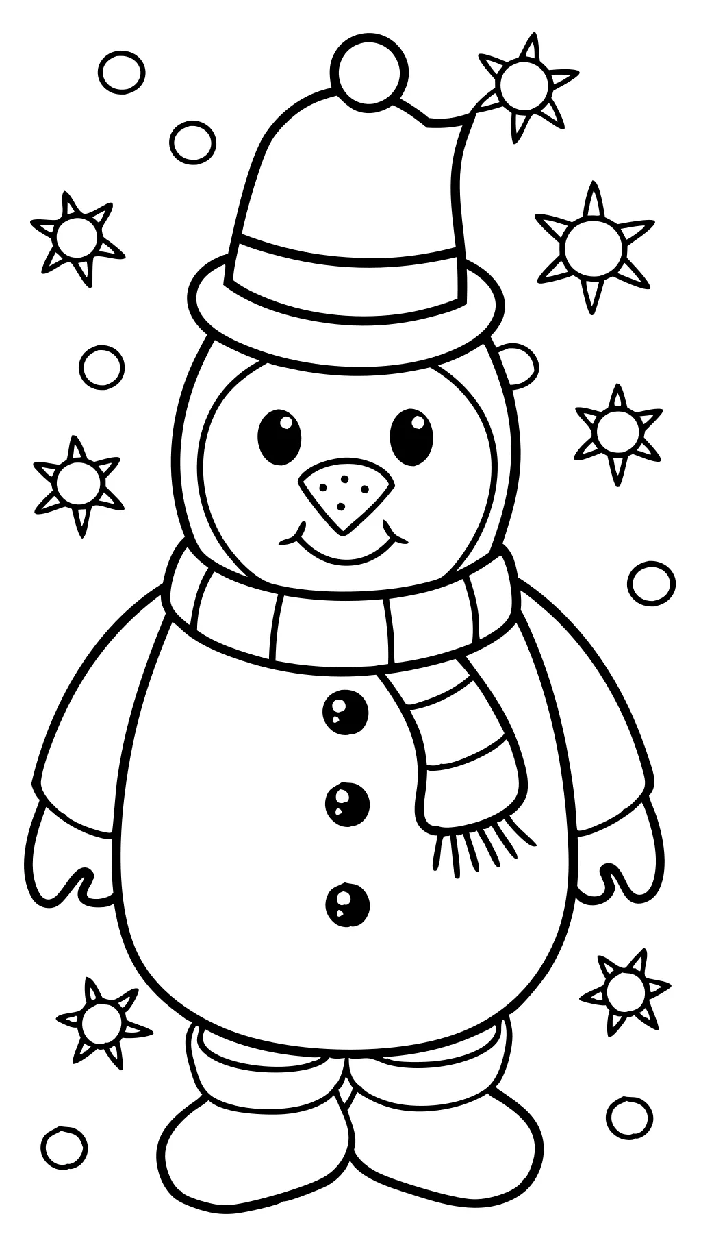 coloriages d’hiver pour les enfants d’âge préscolaire